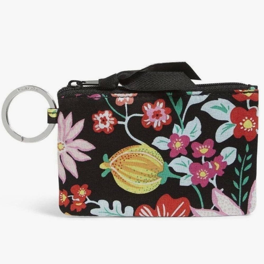 Vera Bradley Signature Cotton Zip ID Case Tangerine Twist NWT DISCONTINUED